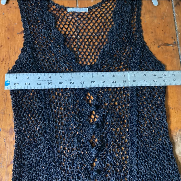 Alberto Macali Lace Button Sleeveless Top Sz: One Size - Picture 6 of 9